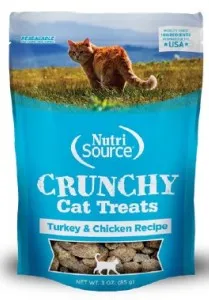 3oz Nutrisource Cat Crunchy Treats Turkey/Chick - Treats